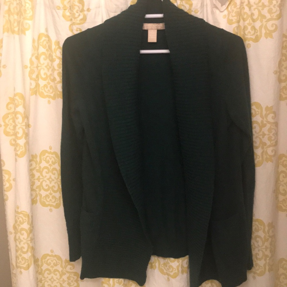 Banana Republic Green Italian Yarn Sweater